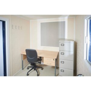 12Ft x 8Ft Steel Anti-Vandal Office Cabin