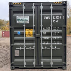 40′ x 8′ x 9.5′ Tall – New *High Cube Shipping/Storage Container – Wind and Watertight-GRAY