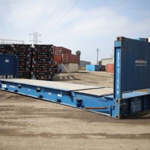 40-foot Flat Rack Shipping Container Cargo-worthy